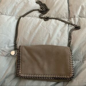 STELLA MCCARTNEY gray Falabella crossbody bag